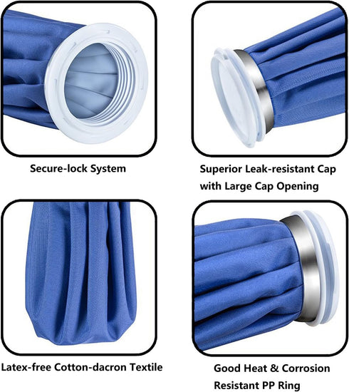 Ice Bag Packs - Reusable Hot & Cold Pack (2 Packs, 9/11 Inch)