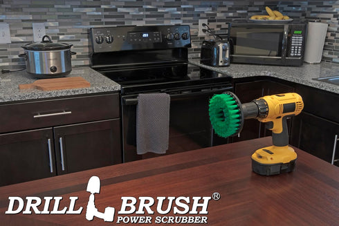 Kitchen Scrubbing Accessories, Drill Brush Stain Remover, Iron Skillet Scrub Brush, Countertop Cleaning Tools, Oven