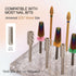 PANA Nail Drill Bit Holder, Clear Acrylic Stand Display Organizer for Manicure Tools, 12 Holes