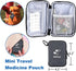 Strap,Famliy Medication Organizer Storage Bag,Portable Pill Bottle Organizer with Hand or One Shoulder,Travel Medicine