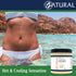 Zatural Hemp Hot Cream Massage for Joints and Muscles, Essential Oil Blend with Aloe and Hemp (8oz jar)
