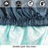 Satin Bonnet Hair Bonnet for Sleeping, Slouchy Beanie Hat for Women's Natural & Curly Hair (Blue Zircon)