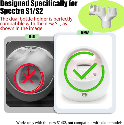 Truine S1 S2 Dual Bottle Organizer with Hose Management Arm, Compatible with Spectra & Accessories Space-Saving Design