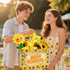 Wauprant Large Sunflower Gift Bag for Girls Women Yellow Floral Hello Sunshine Gift Bag with Wrapping Paper