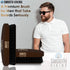 Smooth Viking Beard Brush & Comb Gift Set for Men, Natural Boar Bristle Hair Brush & Wooden Comb for Grooming & Beard