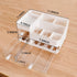 Makeup Organizer and Storage Case, 3 Clear Drawers for Vanity, Skincare, Jewelry Display