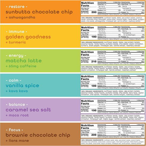 Feel Vegan Protein Bars: Keto, Gluten Free, Organic, 15g Protein, Low Sugar, Variety Pack (6 Pack)