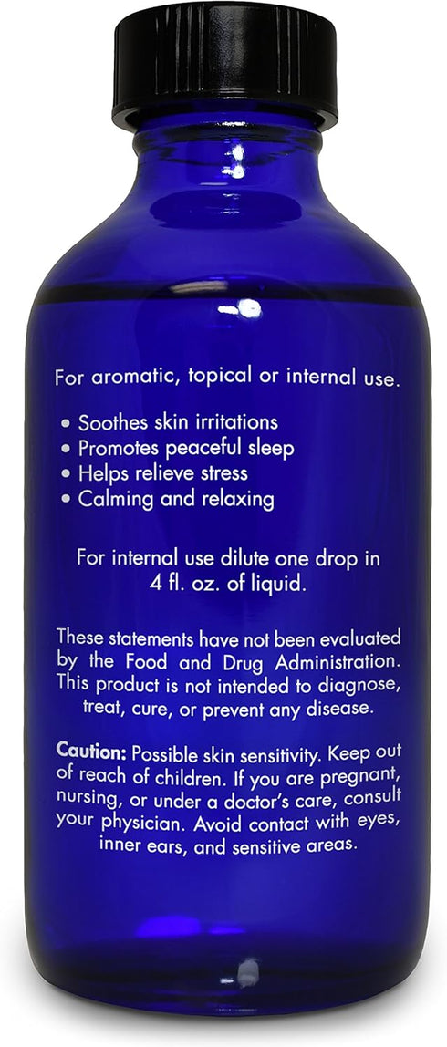 Lavender Essential Oil 4 OZ, Food Grade, 100% Pure Lavender Oil for Drinks, Skin, Hair by Zongle Therapeutics