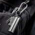 TISUR Portable Pill Cases, Waterproof Metal Titanium Pill Holder, Keychain Pill Box, Medicine Organizer for Travel,