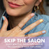 MOYOU LONDON Semi Cured Gel Nail Strips French Tips, 20 Pcs UV Gel Wraps for Easy Salon-Quality Manicure