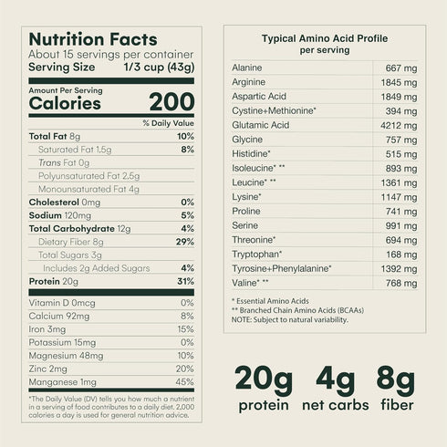 Mikuna Vegan Protein Powder, Vanilla, 15 Servings, Plant Based Chocho Superfood Protein, Gluten, Keto & Lectin-Free