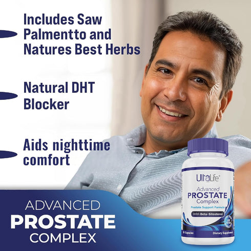 Advanced Saw Palmetto Prostate Supplement for Men, 90 Capsules for Urinary Comfort & Prostate Health