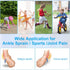 Kids Ankle Brace Supports Breathable Neoprene Ankle Stabilizer Adjustable Protector Wraps for Sports Protection 2PCS