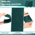 Hoolerry 200 Pcs Heavy Duty Scouring Pads, Non Scratch Household Scrub Pads for Cleaning