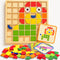 PHIELEY Activities for Dementia Patients, 96 Pieces Wooden Puzzle Games for Seniors, Colorful