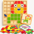 PHIELEY Activities for Dementia Patients, 96 Pieces Wooden Puzzle Games for Seniors, Colorful
