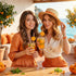 Zyghjort 30 Orange Straws, PCS Orange Striped Paper Straws Disposable Striped Straws Orange and White Paper Drinking