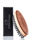 ZilberHaar Pocket Mustache and Beard Brush, Soft Boar Bristles, Pearwood, Made in Germany