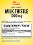 Milk Thistle 1000mg | 60 Quick Release Capsules | Traditional Herbal Supplement | Non-GMO and Gluten Free Formula | by Sundance
