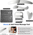 VDTEB (Grey-5pcs) Stainless Steel Muscle Scraper Gua Sha Kit and Derma Edge Scraping Tools for Physical Therapy, Deep