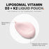Codeage Liposomal Vitamin D3 Liquid Supplement - Vegan Multivitamin Sachets, Berry Flavor, 30 Pouches