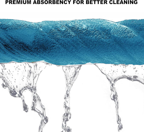Torin ATRDSS8001B Multi Purpose Microfiber Cloth Cleaning Towels: Pack of 24, 16" L x 12" W, Blue
