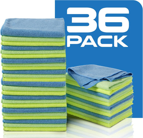 Zwipes (36 Pack) Microfiber Cleaning Cloths Assorted Color