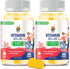 Vitamin D3 K2 Gummies 5000 IU - Immune & Bone Support, Sugar-Free, Vegan, Gluten-Free Gummies for Adults