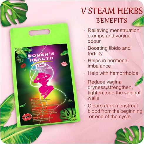 Yoni Herbs for Cleansing - 20 Bags, 100% Organic Herbal Blend for Steaming, Vaginal Detox