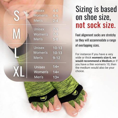 Large Charcoal Socks & Peanut Ball Foot Massager Combo for Plantar Fasciitis