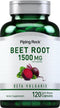 Piping Rock Beet Root Capsules 1500 mg | 120 Pills | Non-GMO, Gluten Free Extract Supplements