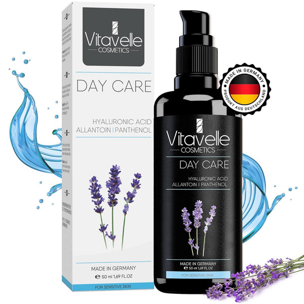 Natural Day Moisturizer Face Cream, Anti Aging for Oily Skin, Allantoin & Hyaluronic Acid (50ml)