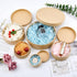 WANDIC 5 Pcs Kraft Paper Nested Boxes, Assorted Size Round Mini Gift Boxes with Lids for Wedding Birthday Jewelry