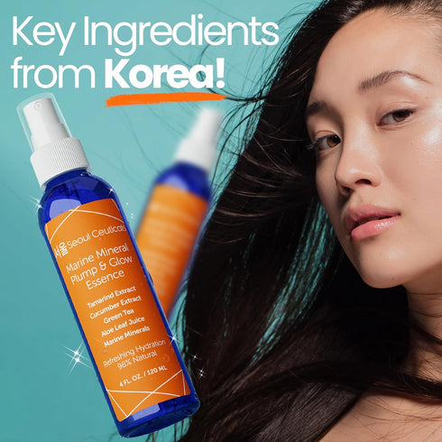 SeoulCeuticals Korean Skin Care Essence Toner, K Beauty Skincare Spray Mist with Cucumber Extract & Marine Minerals