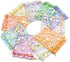 YYaaloa 100PCS Mini Sheer Heart Mixed Organza Bags, 7X9 cm/2.7X3.5 inches Drawstring Gift Bags (Mixed)