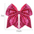 Large 7 Inch Glitter Bow Clip for Women Teens Girls, Bling Party Hair Accessories