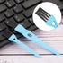 MECCANIXITY Shaver Brush Cleaning Tools, Blue Handle, Black Nylon Bristles, 8 Pack for Home and Office