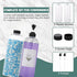 Set 8 2 Pack 32oz Lou & Rae Laundry Detergent Dispenser w/ Waterproof Labels - PET Plastic Fabric Softener Dispenser