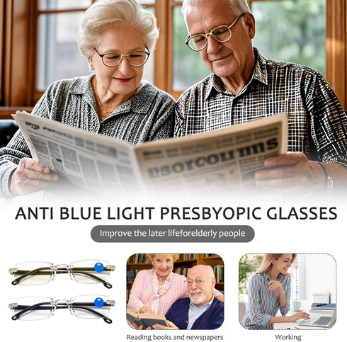panthra 4 Presbyopic Glasses, Smart Zoom Glasses, with Box and Cloth, Smart Zoom Technology, Comfortable Nose Pads