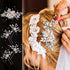 Yeshone 5 Pieces Wedding Hair Comb, Bridal Hair Pins Crystal Pearl Hair Accessories for Women (Rose Gold, Classic Style)