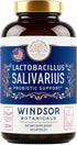Lactobacillus Salivarius Probiotic Capsules, 60 Caps for Oral Health, Bad Breath, and Digestive Support