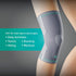 OPPO 2321 Knee Compression Sleeve for Men and Women - Knee Brace for Pain Relief (Gray, Medium, Pack of 1)