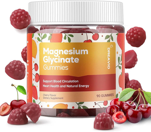 90 Count Magnesium Glycinate Gummies 400mg with Ashwagandha - Sugar Free Zinc Magnesium Supplement for Adults