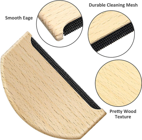 Cashmere Comb Sweater Shaver - Wooden Knitwear Comb for Anti Pilling Clothing, Garments, Woolens, Scarves, Care