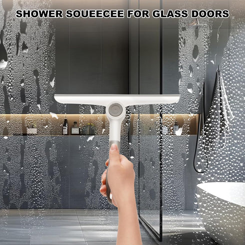 Keleekelin 9.7 (9.7" Window Squeegee for Glass DoorsAll-Purpose Window Cleaning Squeegee, Handheld for Windows, Car