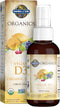 Garden of Life Organics Vegan Vitamin D3, Liquid 1000 IU Per Spray, Vanilla Flavor, 125 Servings