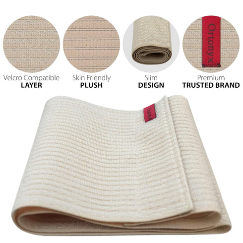 ORTONYX 10.25" Abdominal Binder for Men and Women, Beige S/M Post-operative Support Belt
