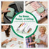 Toollygozz A8 Set, 14 Waterproof Pill Pouch Large Weekly Pill Organizer with Color-Coded Medicine Pouches, Reusable