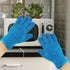 ZHJISHGUO 2 Pcs Blue Reusable Microfiber Cleaning Gloves