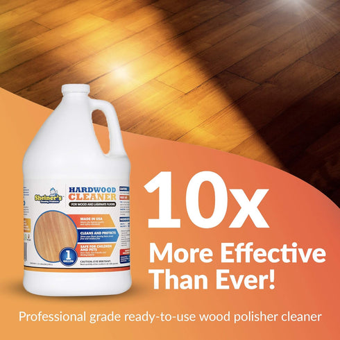 Sheiner's Hardwood Floor Cleaner, 1 Gallon, for Deep Cleaning Wood, Laminate, Natural and Engineered Flooring